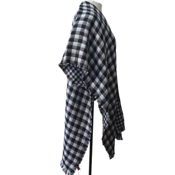 NWT Styline Houndstooth Poncho Shaw Wrap - Picture 6 of 12